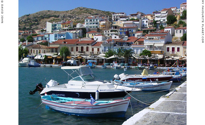 Fishing boats and private vessels in the harbour of Pythagorio, Samos, Greece at My Favourite Planet