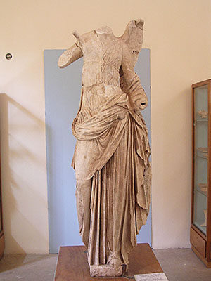 Statue of the goddess Nike, Paleopolis Museum, Samothraki, Greece at My Favourite Planet