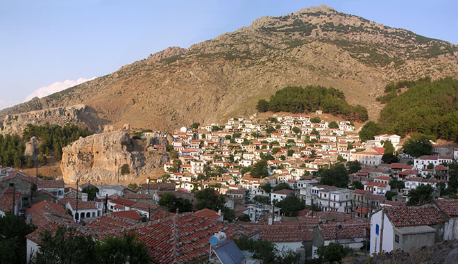 The village of Chora, capital of Samothraki island, Greece at My Favourite Planet