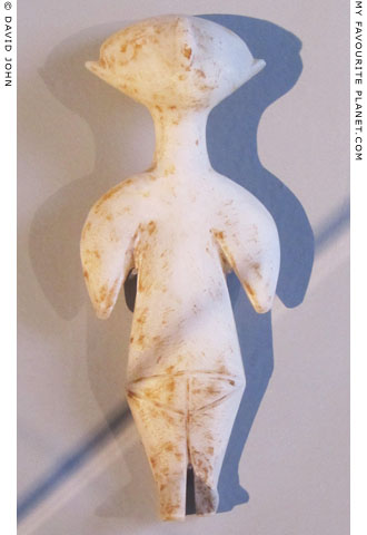 Prehistoric marble female idol of the Kiliya type at My Favourite Planet