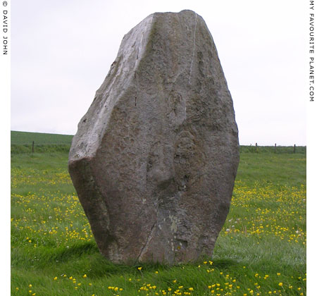 Standing stone on West Kennet Avenue, Avebury, Wiltshire at My Favourite Planet