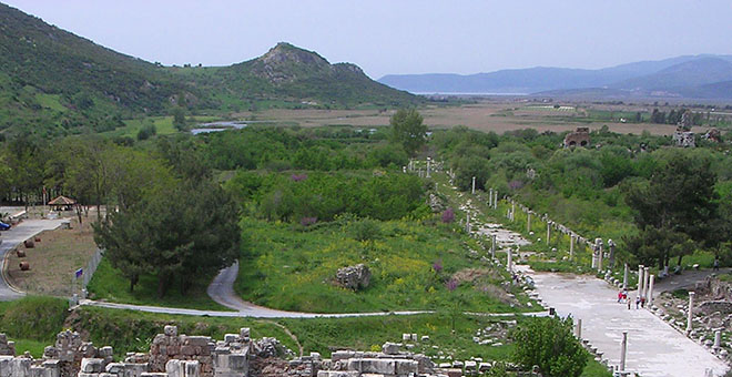 The Arcadian Way from the Great Theatre, Ephesus Turkey at My Favourite Planet