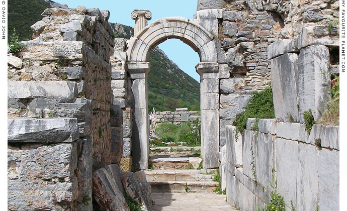 Arched doorway in the Bouleuterion, Ephesus at My Favourite Planet