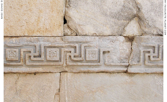 Swastika meander relief in the porch of the Temple of Hadrian, Ephesus at My Favourite Planet