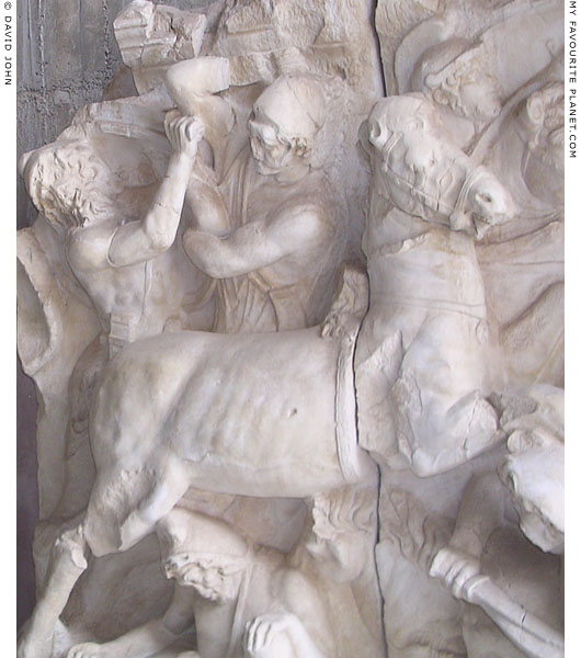 Copy of a frieze from the Parthian Monument showing a battle scene at My Favourite Planet