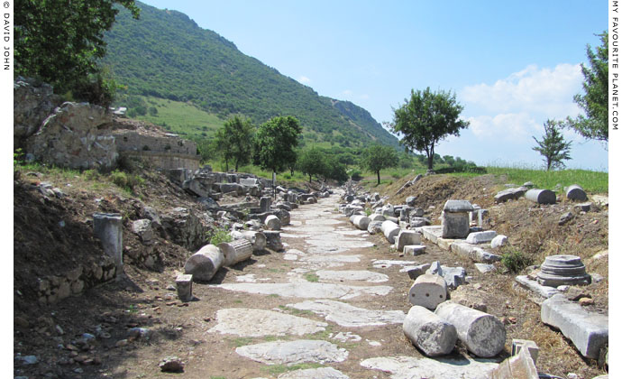 The road from the Magnesian Gate on the south side of the Upper Agora, Ephesus at My Favourite Planet