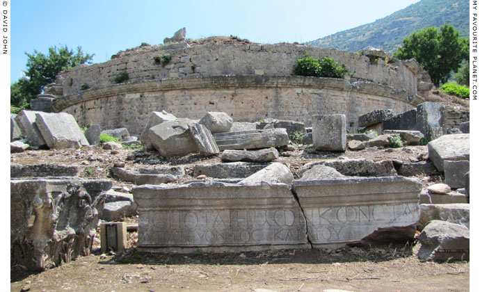 The remains of the fountain and water tank on the Magnesian Gate road, Ephesus at My Favourite Planet