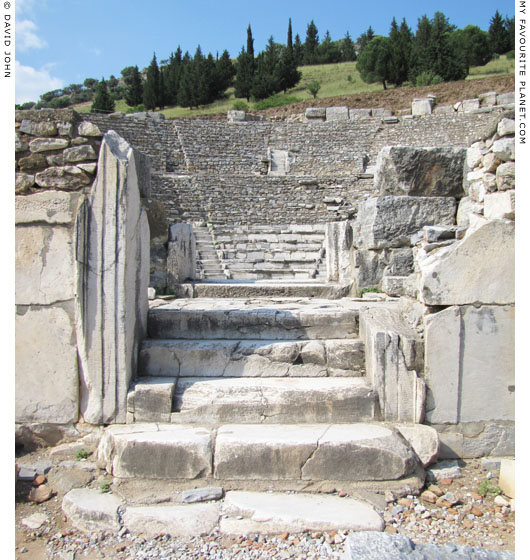 A stepped entrance from the Basilica Stoa to the Bouleuterion, Ephesus at My Favourite Planet