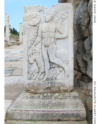 Relief of Hermes with a ram on the Clivus Sacer, Ephesus at My Favourite Planet