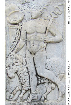 Relief of Hermes with a ram, Ephesus, Turkey at My Favourite Planet