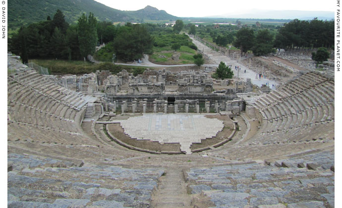 View from the cavea of the Great Theatre, Ephesus, Turkey at My Favourite Planet