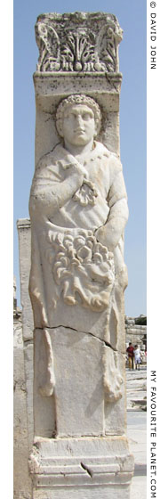 The Herakles pillar on the left of the Herakles Gate, Ephesus at My Favourite Planet