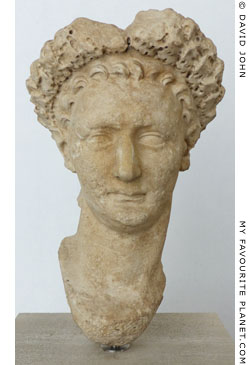 Head of a statue of Emperor Domitian at My Favourite Planet