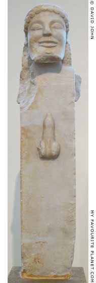 Archaic marble herm from Siphnos, Greece at My Favourite Planet