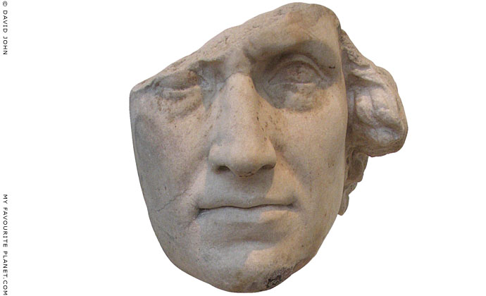 Marble head thought to represent King Attalus II of Pergamon at My Favourite Planet