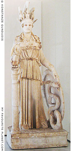 The Varvakeion statuette of Athena Parthenos at My Favourite Planet