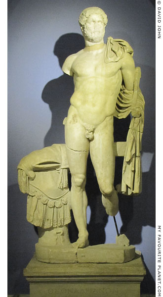 A marble statue of Emperor Hadrian from the library of the Pergamon Asklepieion at My Favourite Planet