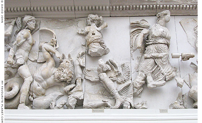 Part the frieze on the Great Altar of Zeus in the Pergamon Museum, Berlin at My Favourite Planet