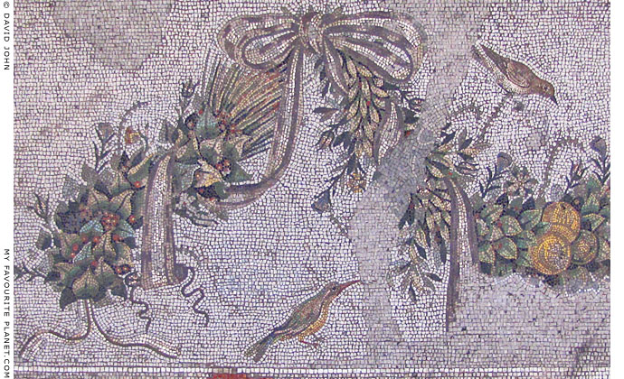 Detail of the mosaic floor from the Altar Room of Pergamon Palace V at My Favourite Planet