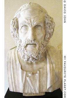 Bust of Homer in the Neues Museum, Berlin at My Favourite Planet