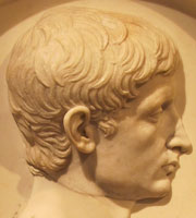 Relief portrait of Emperor Augustus