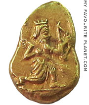 Persian gold daric coin at My Favourite Planet
