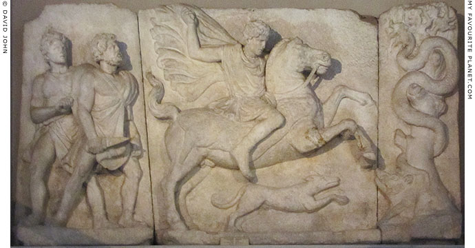 Large hero horseman relief in Istanbul Archaeological Museum at My Favourite Planet
