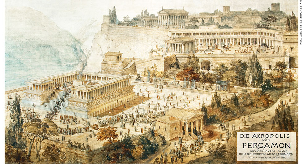 A reconstruction of the Pergamon acropolis by Friedrich von Thiersch at My Favourite Planet