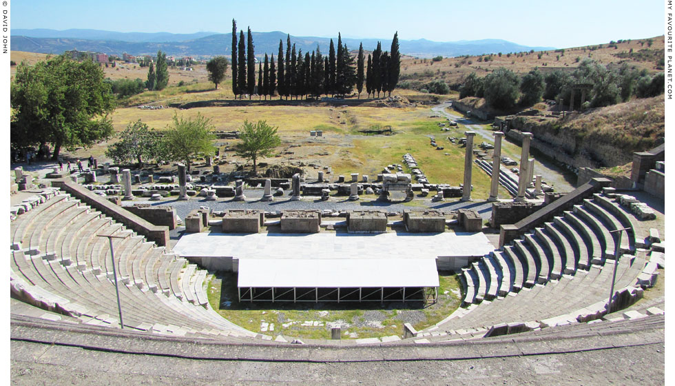 The west side of the Pergamon Asklepieion from above the theatre at My Favourite Planet