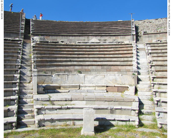 The seats of honour in the theatre of the Pergamon Asklepieion at My Favourite Planet