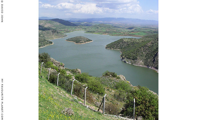 The Kestel Dam reservoir northeast of the Pergamon Acropolis, Turkey at My Favourite Planet