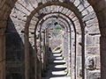The arched tunnels beneath the Temple of Trajan, Pergamon Acropolis, Turkey at My Favourite Planet