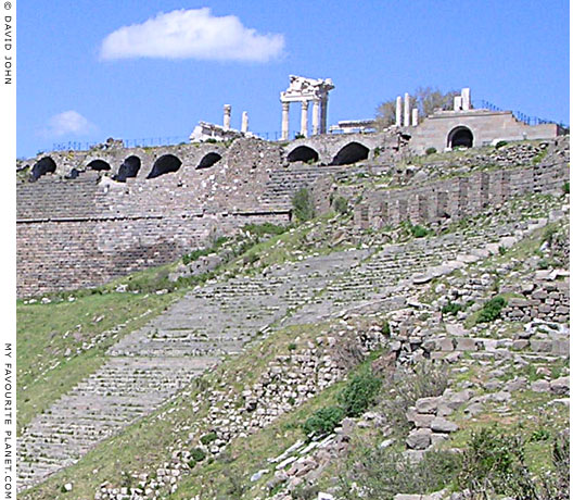 The top of the theatre of the Pergamon Acropolis, Turkey at My Favourite Planet