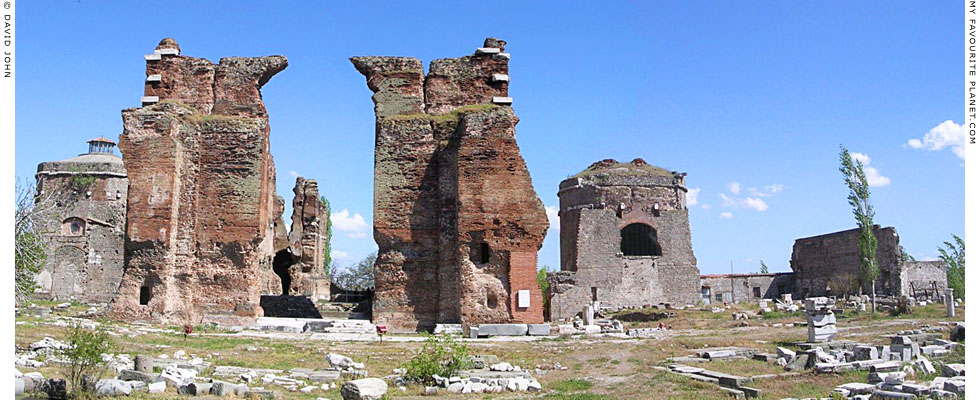 Panoramic view of the east side of the Red Basilica, Bergama at My Favourite Planet