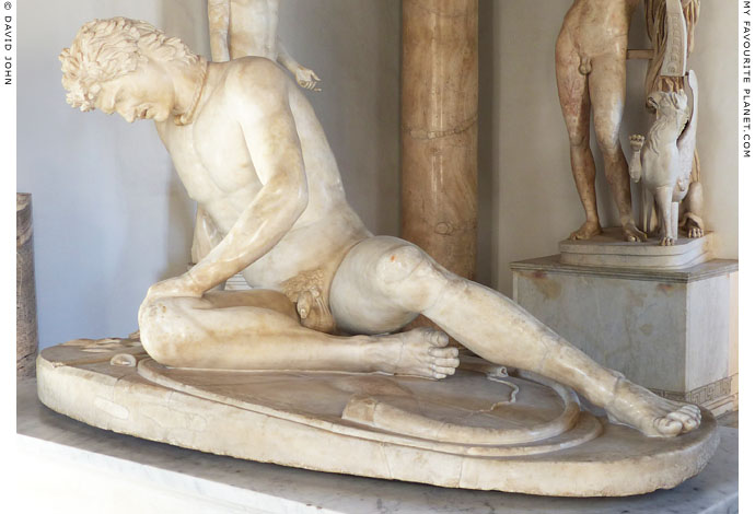 The Capitoline Gaul, a marble statue of a dying Gaul at My Favourite Planet