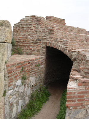 Covered passageway beneath the Basilica of Saint John, Selcuk, Turkey at My Favourite Planet