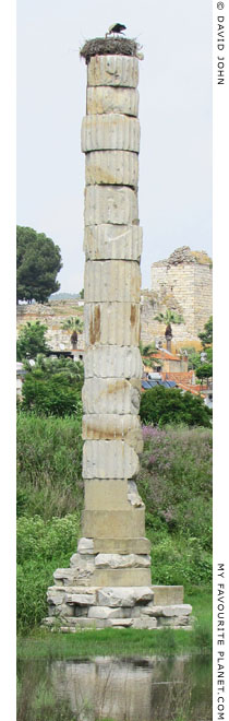 The lone column of the Temple of Artemis in Ephesus at My Favourite Planet