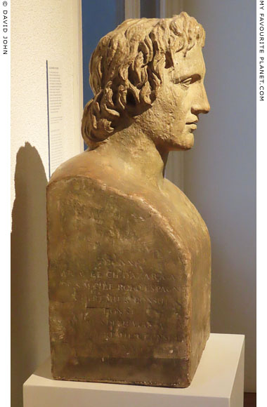 A plaster copy of the Azara Herm of Alexander the Great at My Favourite Planet