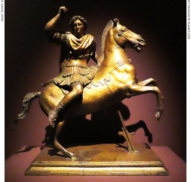 A modern copy of the bronze statuette of Alexander the Great on horseback from Herculaneum at My Favourite Planet A modern copy of the bronze statuette of Alexander the Great on horseback from Herculaneum at My Favourite Planet