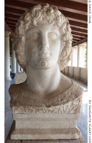 Bust of Alexander or Eubouleus in the Athenian Agora at My Favourite Planet