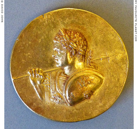 A bust of Emperor Caracalla on an Abukir medallion at My Favourite Planet