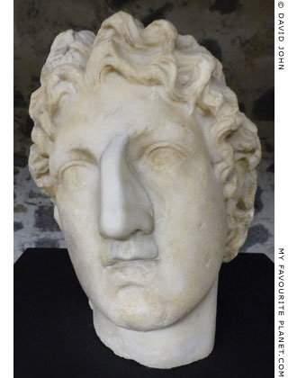Marble head of Alexander the Great from Sicily at My Favourite Planet