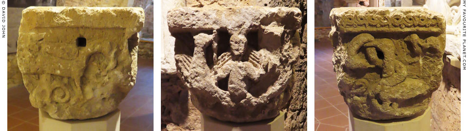 A relief of the ascension of Alexander the Great on a Byzantine column capital in Chalkis at My Favourite Planet