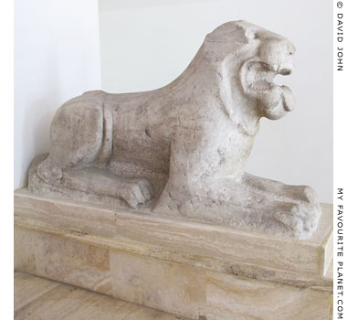 An Archaic marble statue of a lion from ancient Smyrna at My Favourite Planet