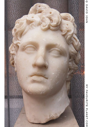 Marble head of a young man of the type of Alexander the Great in Thessaloniki at My Favourite Planet