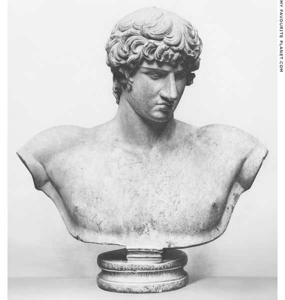 The de Clercq bust of Antinous from Syria at My Favourite Planet