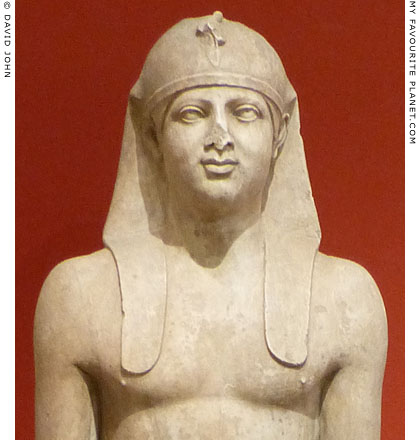 Detail of an Egyptianizing statue of Antinous at My Favourite Planet