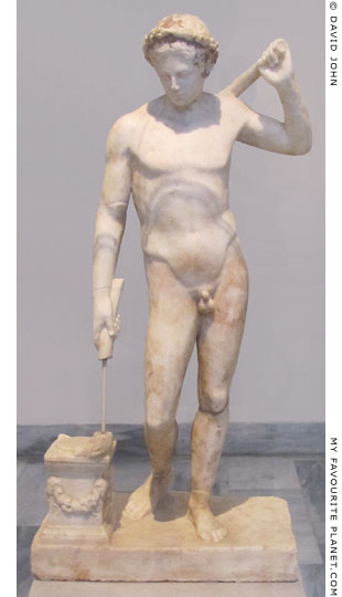 A marble statuette of a youth of the Ildefonso type at My Favourite Planet