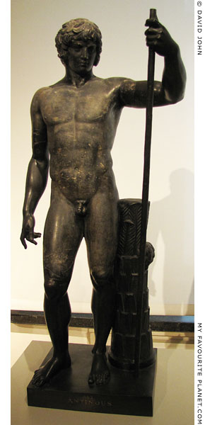 Black marble statuette of Antinous as Dionysus, Altes Museum, Berlin at My Favourite Planet
