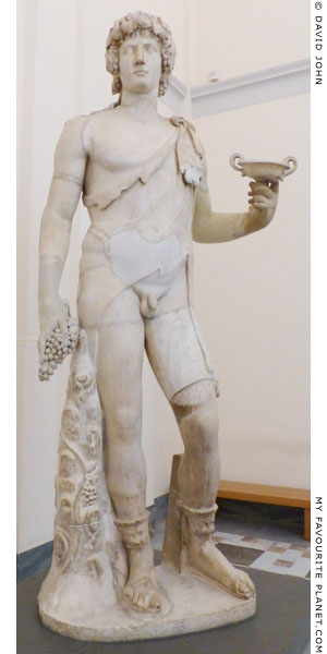 A Marble statue of Antinous as Bacchus, National Archaeological Museum, Naples at My Favourite Planet